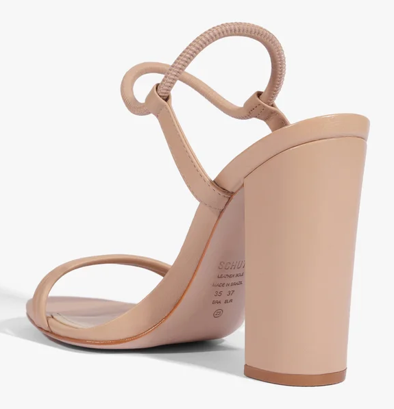 Sandalia Gimenez Cuero Beige Schutz view 3