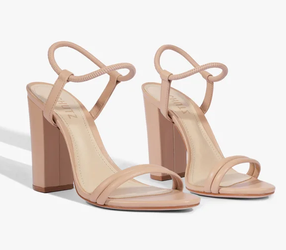 Sandalia Gimenez Cuero Beige Schutz