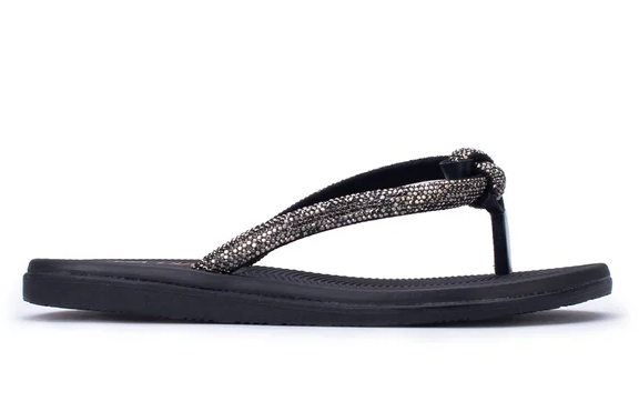 Zapatilla Chancletas Ana Castela Negro Sua Cia view 3