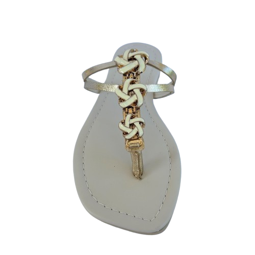 Zapatilla Nudos Off White Cacau Couros