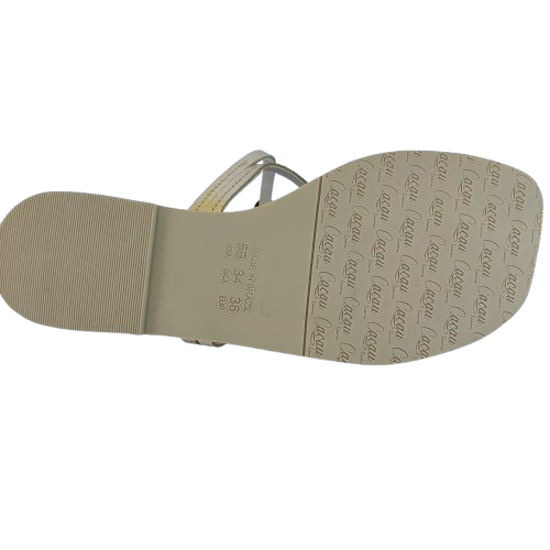 Zapatilla Nudos Off White Cacau Couros view 3