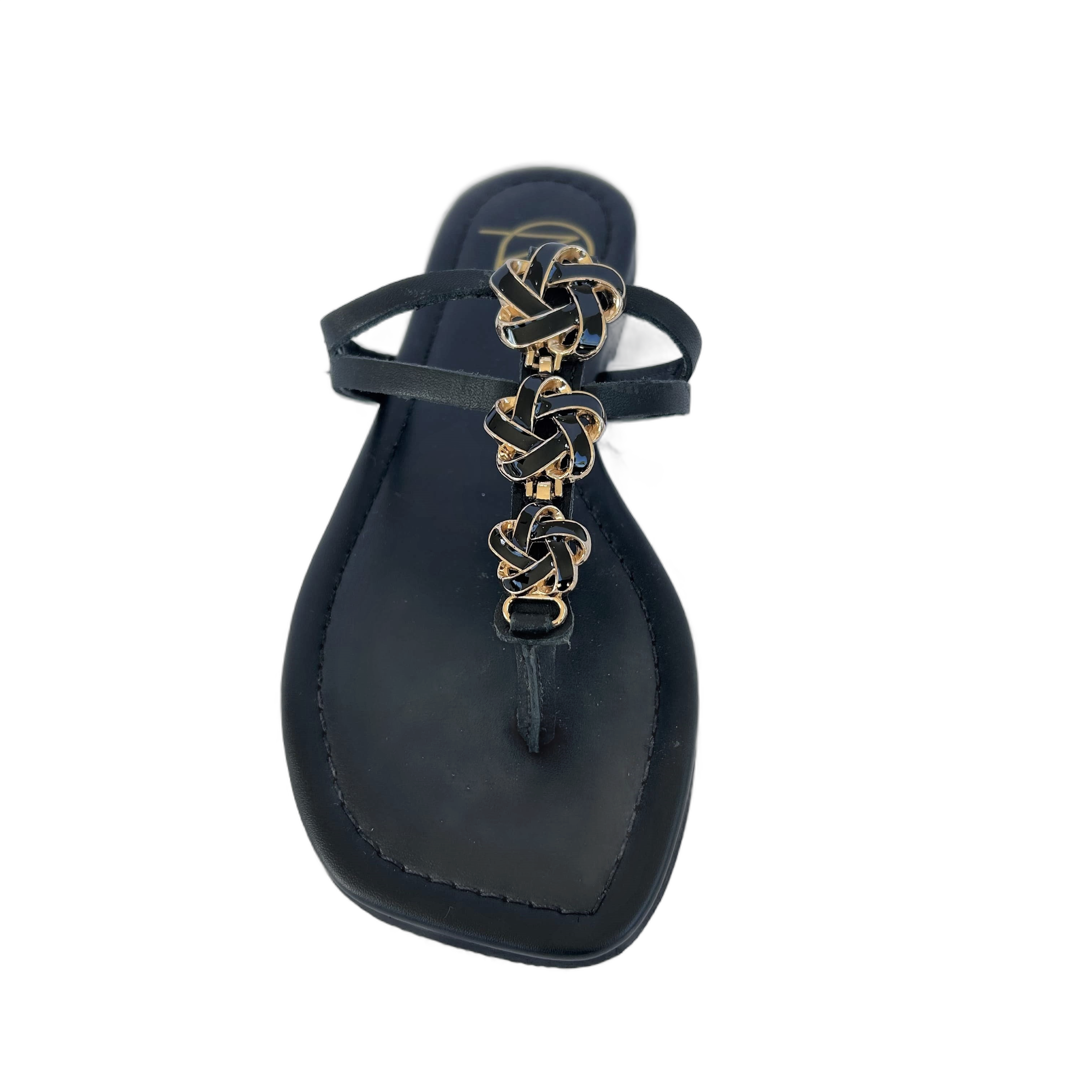 Zapatilla Nudos Negro Cacau Couros