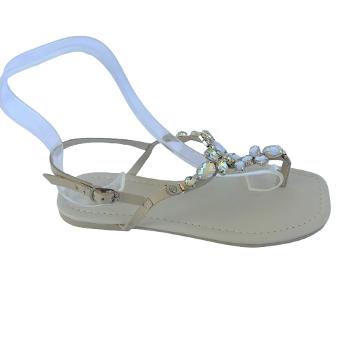 Zapatilla Pedrería Cristal Off white view 2