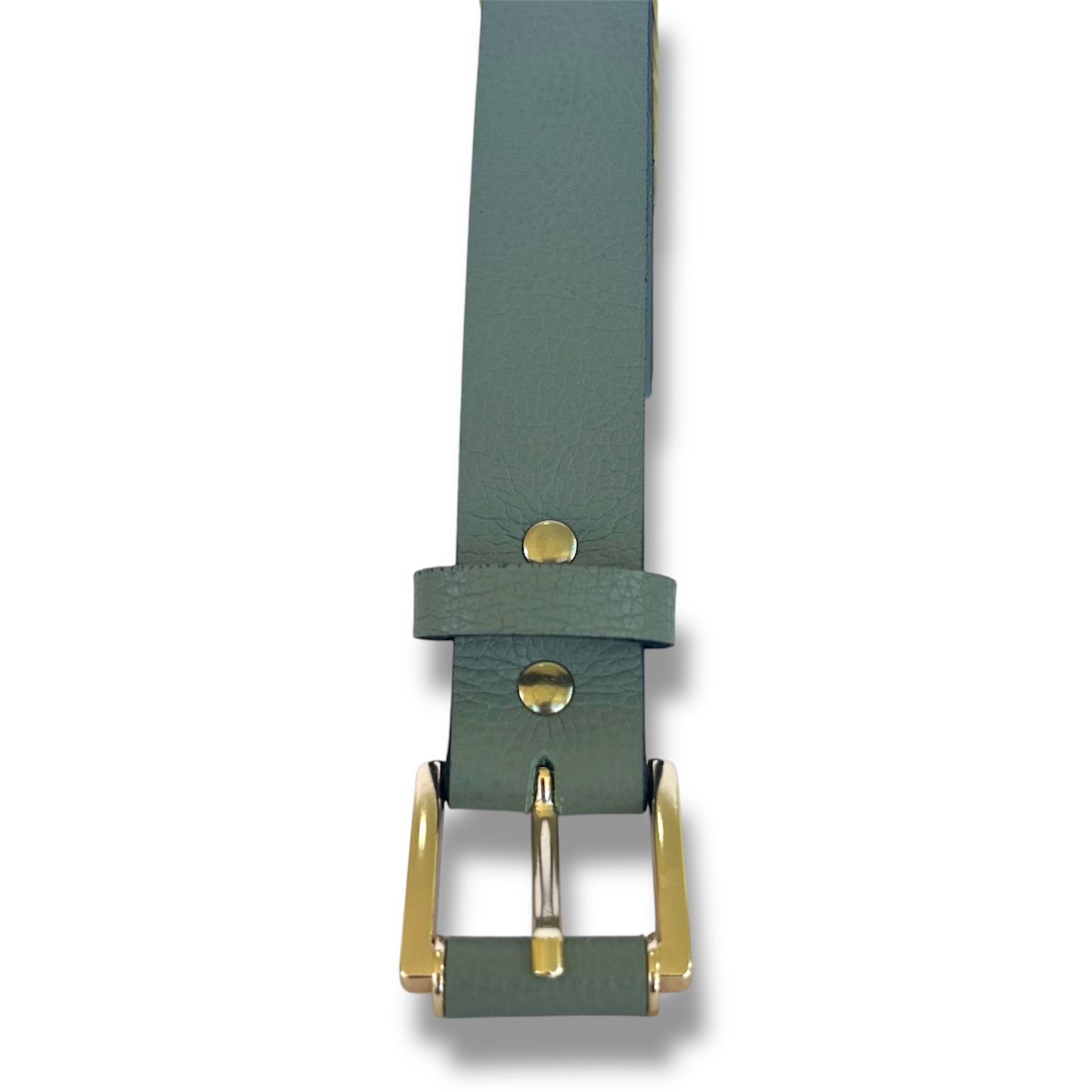 Cinturón Verde Menta con Hebilla Dorada